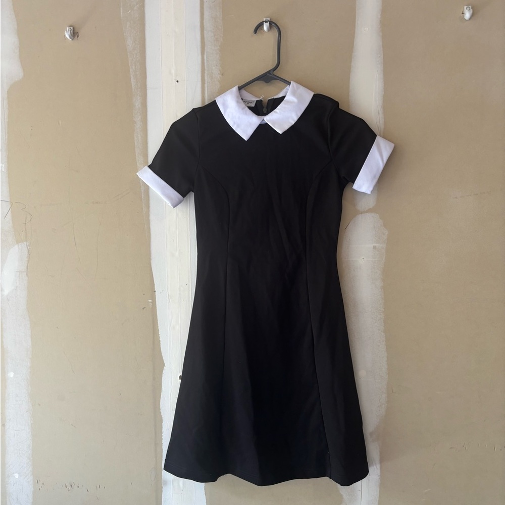 Spirit Kids Black Dress with White Collar